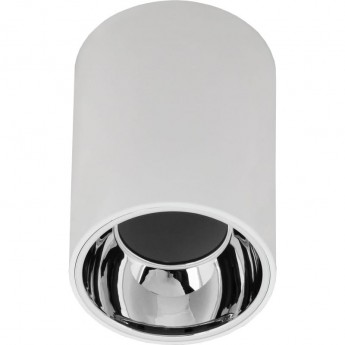 Накладной потолочный светильник IEK 4111 gu10, белый/хром, пластик Накладной потолочный светильник IEK 4111 gu10, белый/хром, пластик