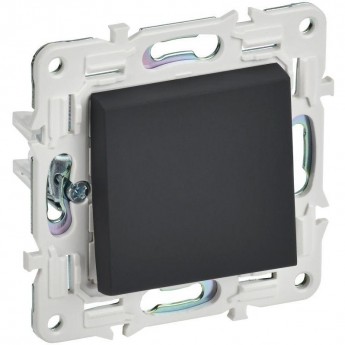 Выключатель 1-клавишный IEK SKANDY 10А SK-V01G графит SK-V10-0-10-K53